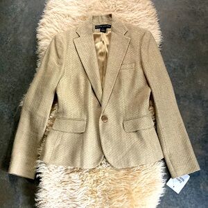 Brand NEW Ralph Lauren Black Label evening blazer in Size 6. Shimmering gold.